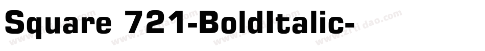 Square 721-BoldItalic字体转换